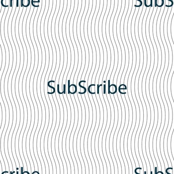 Subscribe sign icon. Membership symbol. Website navigation. Seamless pattern with geometric texture. illustration