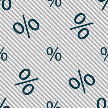 Discount percent sign icon. Modern interface website buttons. Seamless pattern with geometric texture. illustration