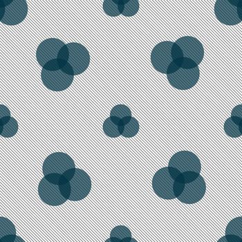 Color scheme icon sign. Seamless pattern with geometric texture. illustration