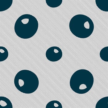 number zero icon sign. Seamless pattern with geometric texture. illustration