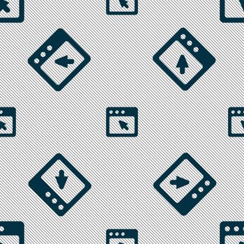 the dialog box icon sign. Seamless pattern with geometric texture. illustration