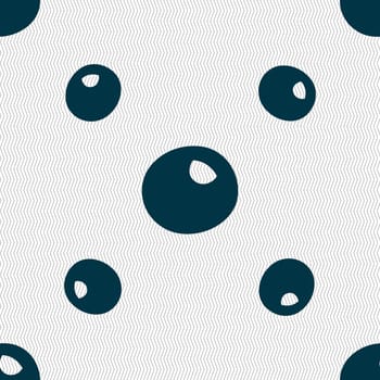 number zero icon sign. Seamless pattern with geometric texture. illustration