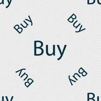 Buy sign icon. Online buying dollar usd button. Seamless pattern with geometric texture. illustration