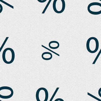 Discount percent sign icon. Modern interface website buttons. Seamless abstract background with geometric shapes. illustration
