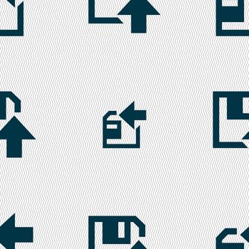 floppy icon. Flat modern design. Seamless abstract background with geometric shapes. illustration