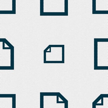 Edit document sign icon. content button. Seamless abstract background with geometric shapes. illustration