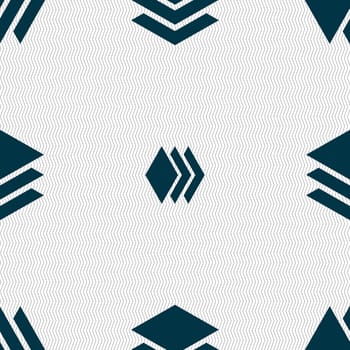Layers icon sign. Seamless abstract background with geometric shapes. illustration