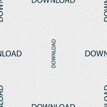 Download icon. Upload button. Load symbol. Seamless abstract background with geometric shapes. illustration