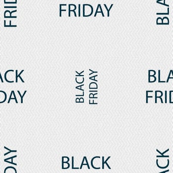 Black friday sign icon. Sale symbol.Special offer label. Seamless abstract background with geometric shapes. illustration