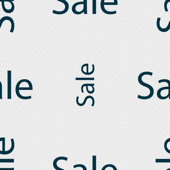 Sale tag. Icon for special offer. Seamless abstract background with geometric shapes. illustration