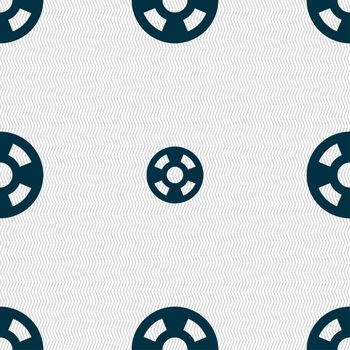 film icon sign. Seamless pattern with geometric texture. illustration