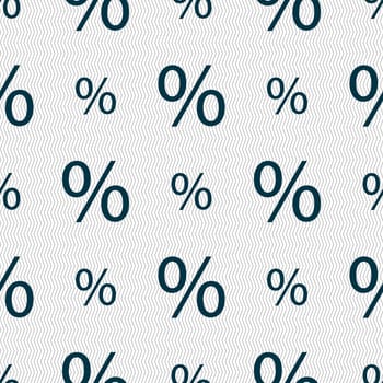 Discount percent sign icon. Modern interface website buttons. Seamless abstract background with geometric shapes. illustration