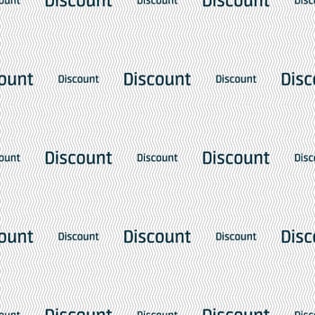 discount sign icon. Sale symbol. Special offer label. Seamless abstract background with geometric shapes. illustration