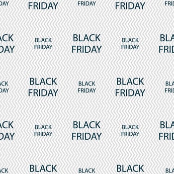 Black friday sign icon. Sale symbol.Special offer label. Seamless abstract background with geometric shapes. illustration