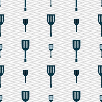 Kitchen appliances icon sign. Seamless abstract background with geometric shapes. illustration