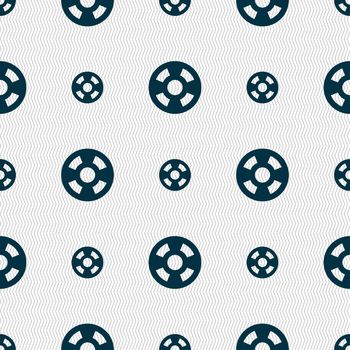 film icon sign. Seamless pattern with geometric texture. illustration