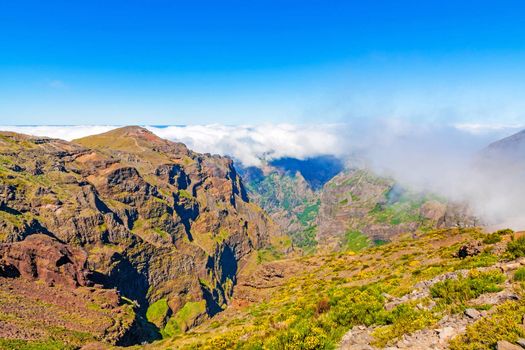 Colorful volcanic mountain landscape - Pico do Arieiro, Madeira, Portugal