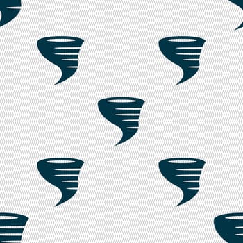 Tornado icon. Seamless abstract background with geometric shapes. illustration