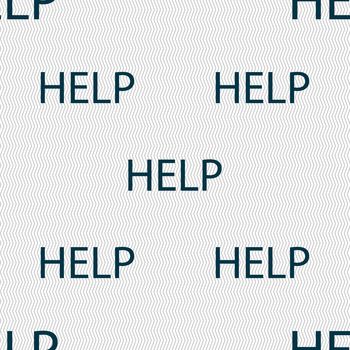 Help point sign icon. Question symbol. Seamless abstract background with geometric shapes. illustration