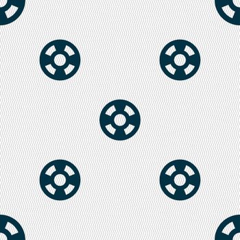 film icon sign. Seamless pattern with geometric texture. illustration