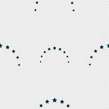 Star sign icon. Favorite button. Navigation symbol. Seamless abstract background with geometric shapes. illustration