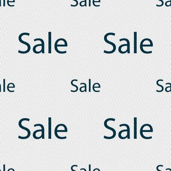 Sale tag. Icon for special offer. Seamless abstract background with geometric shapes. illustration
