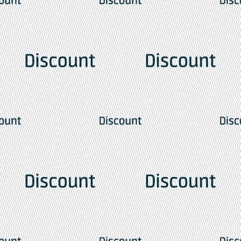 discount sign icon. Sale symbol. Special offer label. Seamless abstract background with geometric shapes. illustration