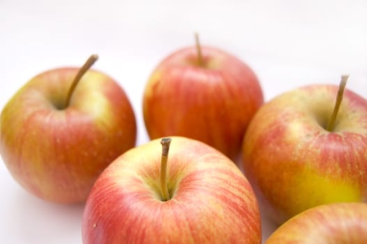 Apples conceptual image. Apples on isolated background.