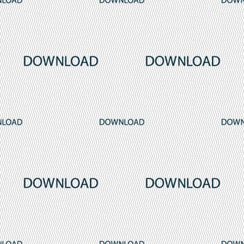 Download icon. Upload button. Load symbol. Seamless abstract background with geometric shapes. illustration