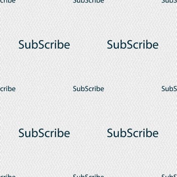 Subscribe sign icon. Membership symbol. Website navigation. Seamless abstract background with geometric shapes. illustration