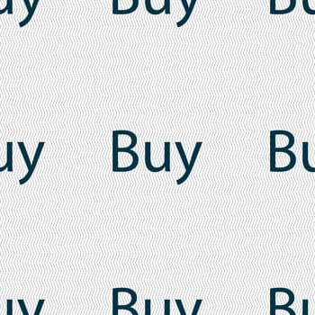Buy sign icon. Online buying dollar usd button. Seamless abstract background with geometric shapes. illustration