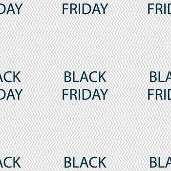 Black friday sign icon. Sale symbol.Special offer label. Seamless abstract background with geometric shapes. illustration