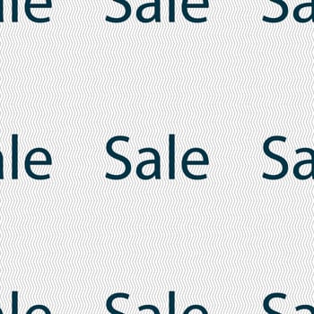 Sale tag. Icon for special offer. Seamless abstract background with geometric shapes. illustration