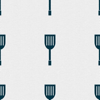 Kitchen appliances icon sign. Seamless abstract background with geometric shapes. illustration