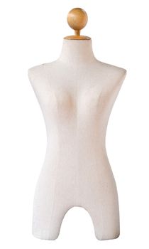 A mannequin on white background, clipping path