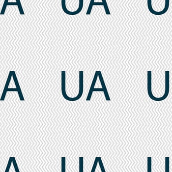 Ukraine sign icon. symbol. UA navigation. Seamless abstract background with geometric shapes. illustration