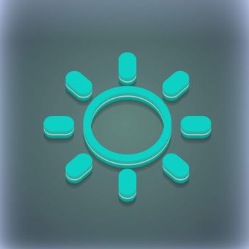 Brightness icon symbol. 3D style. Trendy, modern design with space for your text illustration. Raster version