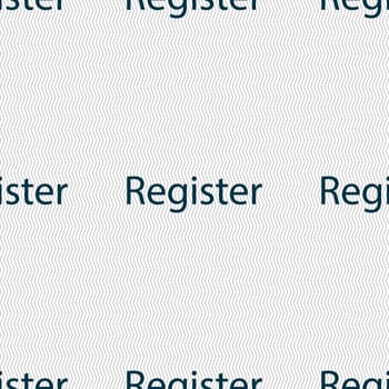 Register sign icon. Membership symbol. Website navigation. Seamless abstract background with geometric shapes. illustration