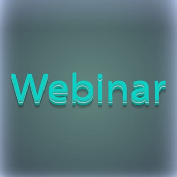 Webinar web camera icon symbol. 3D style. Trendy, modern design with space for your text illustration. Raster version