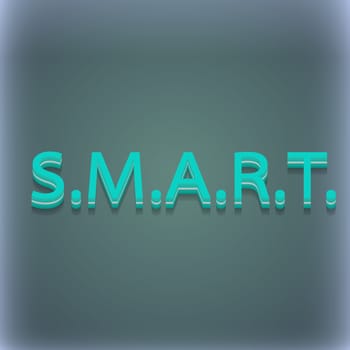 Smart icon symbol. 3D style. Trendy, modern design with space for your text illustration. Raster version