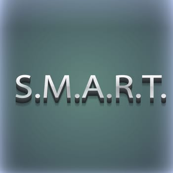 Smart icon symbol. 3D style. Trendy, modern design with space for your text illustration. Raster version