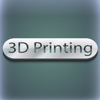 3d Printing icon symbol. 3D style. Trendy, modern design with space for your text illustration. Raster version