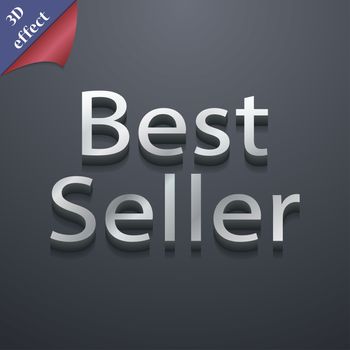 Best seller icon symbol. 3D style. Trendy, modern design with space for your text illustration. Rastrized copy