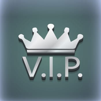 Vip icon symbol. 3D style. Trendy, modern design with space for your text illustration. Raster version