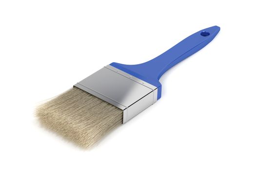 Paint brush on a white background