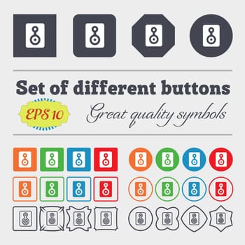 Video Tape icon sign. Big set of colorful, diverse, high-quality buttons. illustration