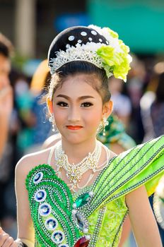 SINGBURI - NOVEMBER 27 : Parade for sporting day of The Anuban Singburi School on November 27, 2015 at Singburi, Thailand.