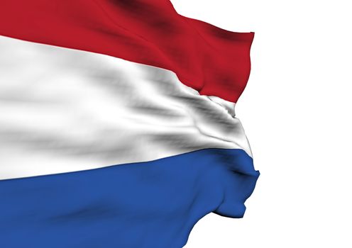 Image of a waving flag of Netherlands