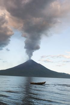 NICARAGUA, Leon: Nicaragua's Momotombo volcano erupted for the first time in more than a century, as captured in these photographs on December 2, 2015.  Large plumes of ash and smoke were sent up into the air as some villages have been warned to get ready to leave.