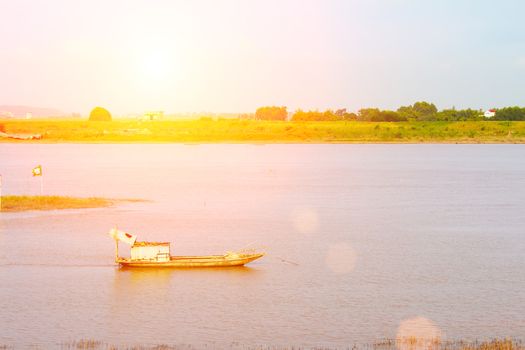 boat on the river
